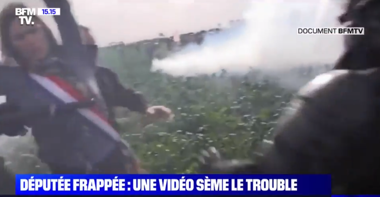 Sainte-Soline: des députés frappés par les gendarmes